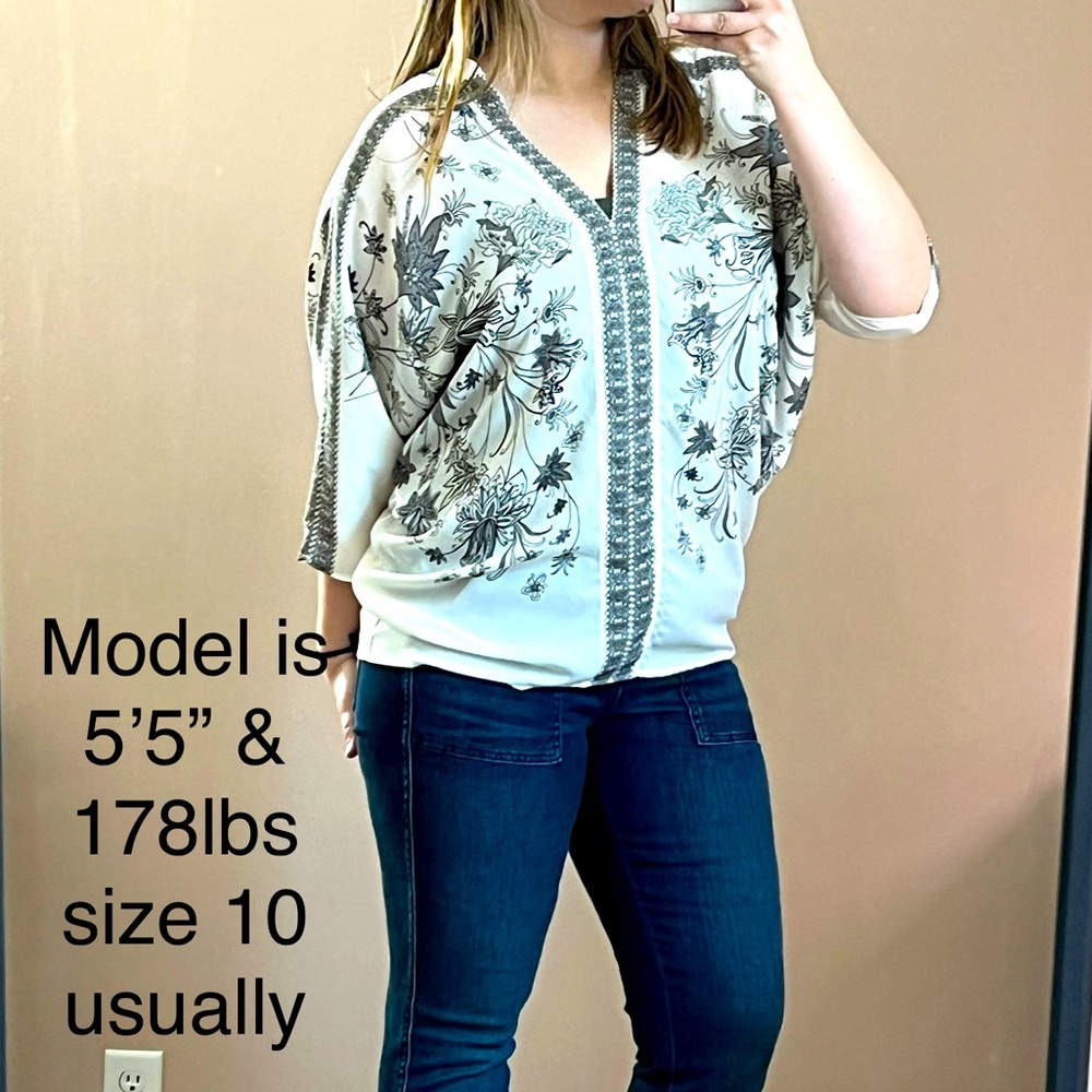 Flowy Bat Wing Blouse